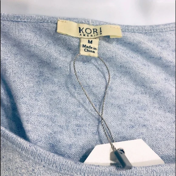 ♦️1 Left♦️NWT-Kori-Cold Shoulder Twist Tie Front Women - Measurements in Pics - Picture 6 of 16